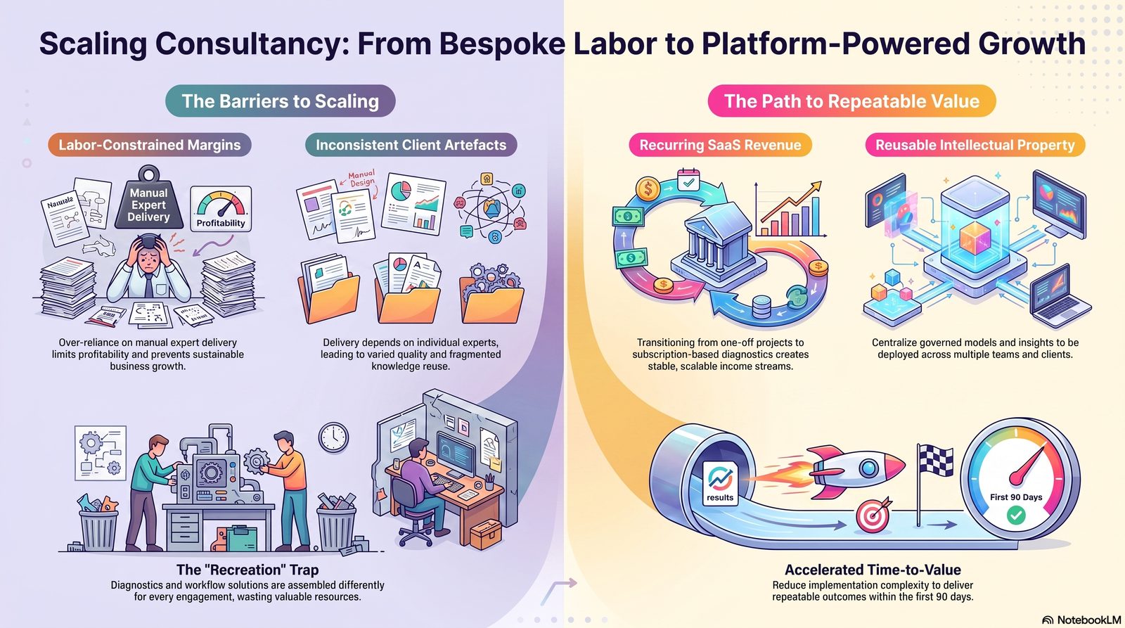 Scaling consultancy: from bespoke labour to platform-powered, recurring growth